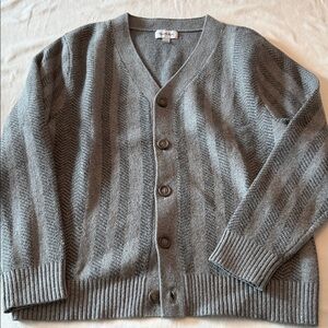 Goodfellow & Co Gray Patterned Cardigan
